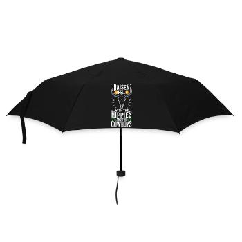 Raisin' Hell With The Hippies And The Cowboys - Umbrella (small) - black - Front
