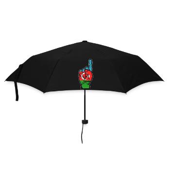 Azerbaijan flag number 1 used - Umbrella (small) - black - Front