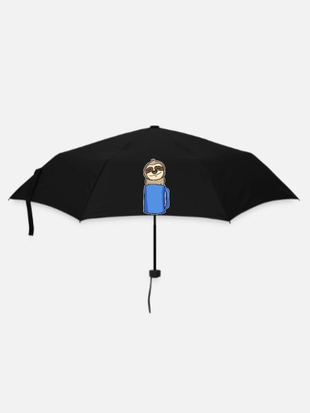 Sloth in a coffee cup - Umbrella (small) - black