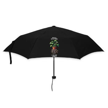 Still Rooting for My Party | Plant Humor - Umbrella (small) - black - Front