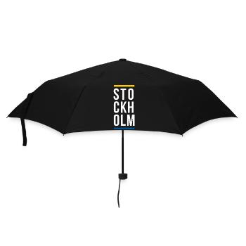 Design du logo de la ville de Stockholm - Parapluie standard - noir - Devant