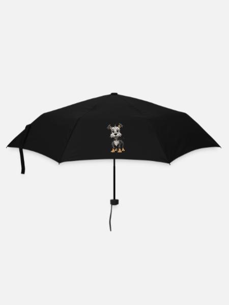 Yorkshire Terrier Hund Tier - Regenschirm (klein) - Schwarz
