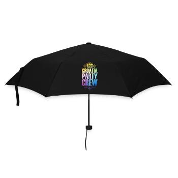 Croatia Party Crew Colorful Vacation - Umbrella (small) - black - Front