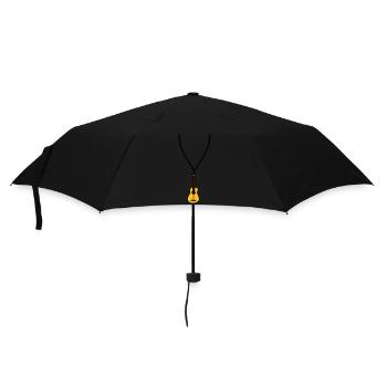 halskette schmuck gitarre lernen spielen song cool - Regenschirm (klein) - Schwarz - Vorne