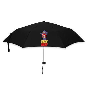 Sexy Hexy Halloween Hexe - Regenschirm (klein) - Schwarz - Vorne