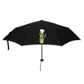 CELERY VEGETABLE COOK HOBBY CHEF CULINARY ART - Umbrella (small) - black - Front