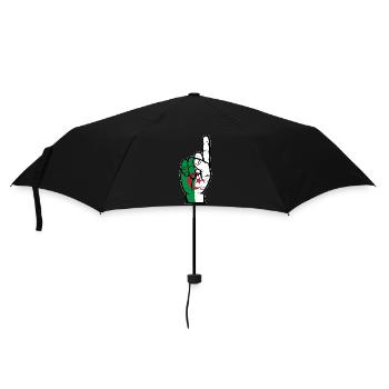 Algerien Flagge Nummer 1 used - Regenschirm (klein) - Schwarz - Vorne
