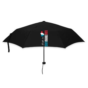 Fabriqué au Luxembourg, design vertical - Parapluie standard - noir - Devant