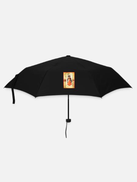 Victorian Lady Orange - Regenschirm (klein) - Schwarz