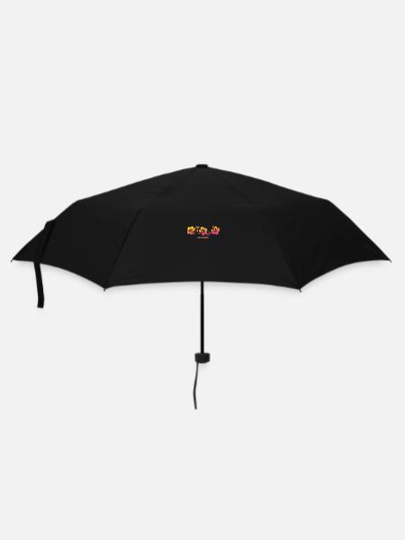 Maroc Hibiscus Souvenir Vacances - Parapluie standard - noir