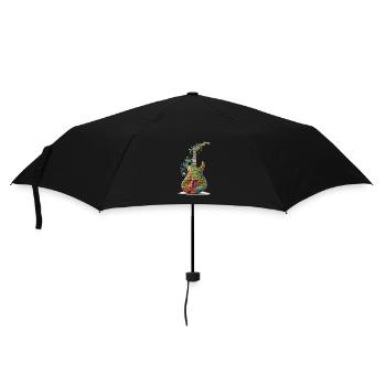 Psychedelic Groove: Cool Weed Head Guitar - Umbrella (small) - black - Front