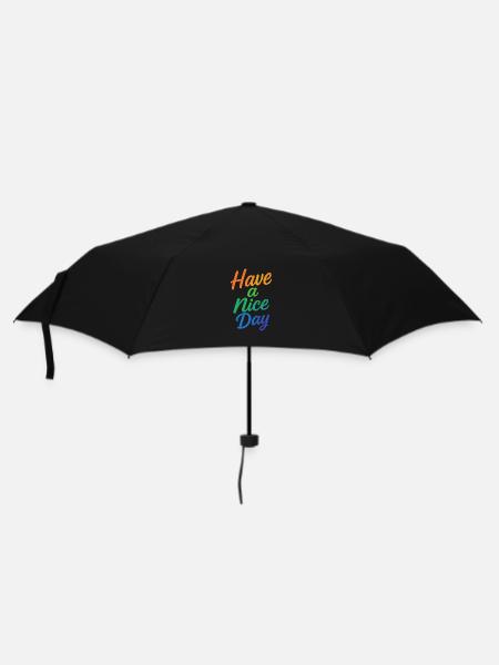 Have a nice Day - Umbrella (small) - black