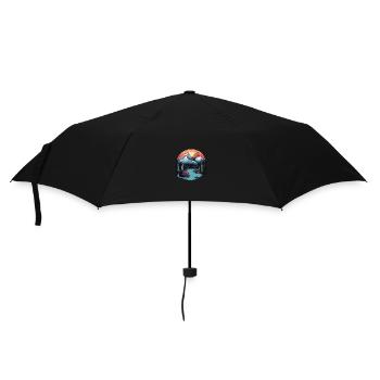 Berge Outdoor Landschaft - Regenschirm (klein) - Schwarz - Vorne