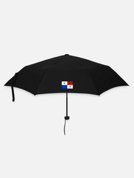 Panama Flagge - Regenschirm (klein) - Schwarz