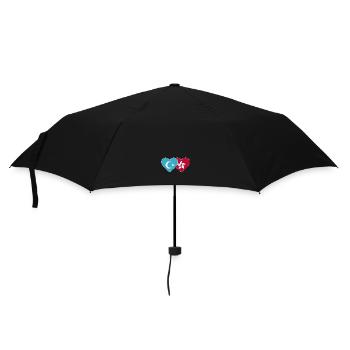Ouïghours Cœur de drapeau de Hong Kong - Parapluie standard - noir - Devant