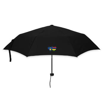 Bosnie Maurice Flag Heart - Parapluie standard - noir - Devant