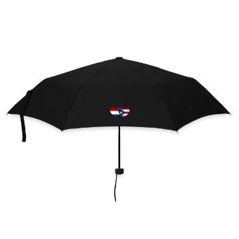 Holland Puerto Rico Heart Flag - Umbrella (small) - black - Front
