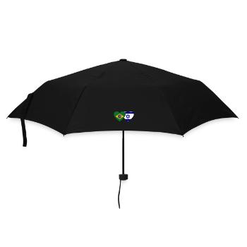 Brésil Israël Drapeau du cœur - Parapluie standard - noir - Devant