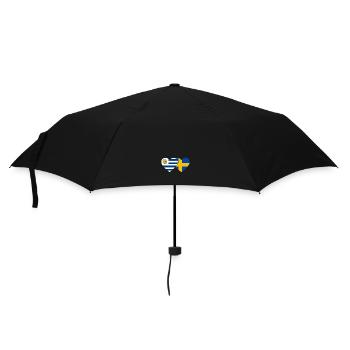 Uruguay Sweden Heart Flag - Umbrella (small) - black - Front