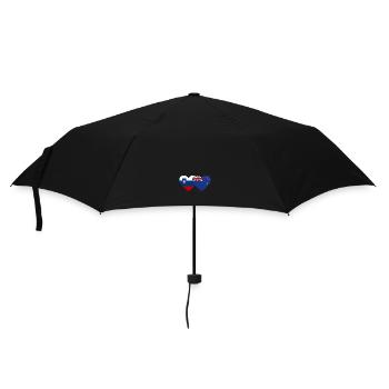 Slovénie Nouvelle-Zélande Drapeau Coeur - Parapluie standard - noir - Devant