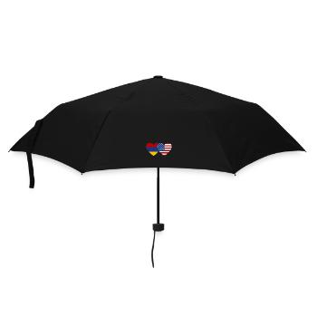 Arménie USA Flag Heart - Parapluie standard - noir - Devant