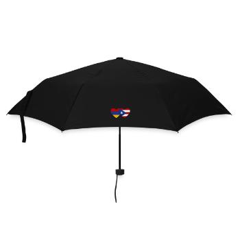 Arménie Cœur de drapeau de Cuba - Parapluie standard - noir - Devant