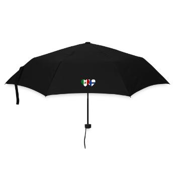Mexico Finland Flag Heart - Umbrella (small) - black - Front
