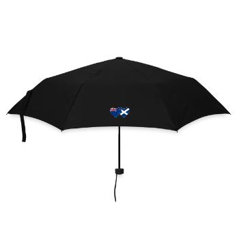 Nouvelle-Zélande Écosse Flag Heart - Parapluie standard - noir - Devant