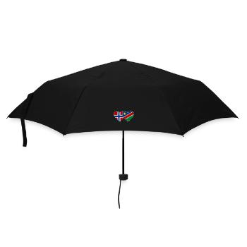 Norway Namibia Flag Heart - Umbrella (small) - black - Front