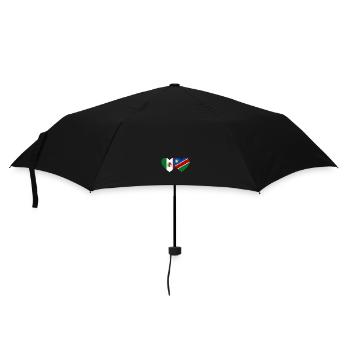Mexico Namibia Flag Heart - Umbrella (small) - black - Front