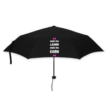 Plus vous apprenez, plus vous gagnez - Parapluie standard - noir - Devant
