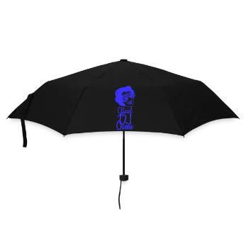 Officiel DJ Queen Party Rétro Vintage Tête Visage - Parapluie standard - noir - Devant