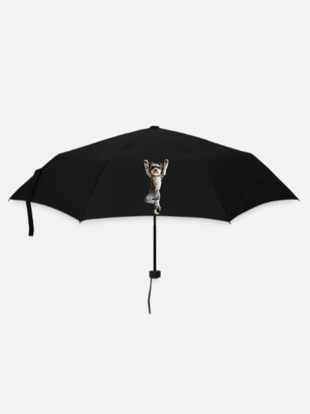 Schnauzer - Regenschirm (klein) - Schwarz
