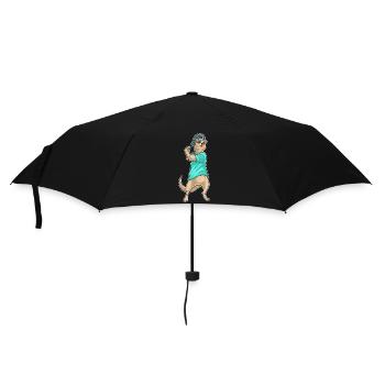 Sport de raquette de tennis de tennis à suricate - Parapluie standard - noir - Devant