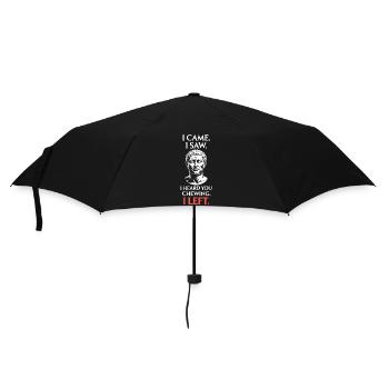 Kaugeräusche Chewing Essgeräusche Schmatzen Kauen - Regenschirm (klein) - Schwarz - Vorne