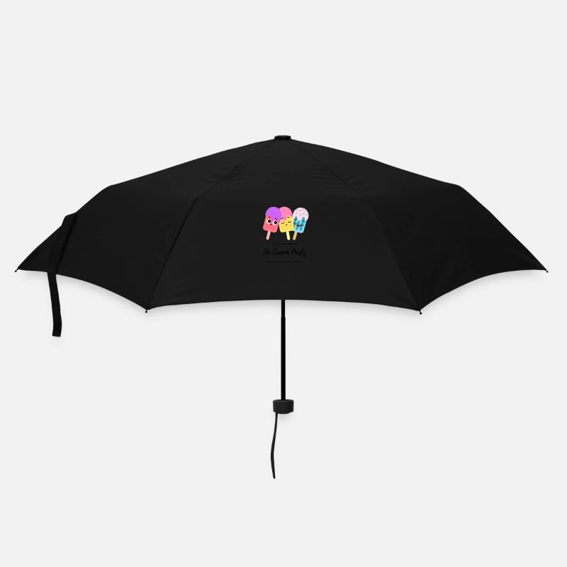Ice Cream - Regenschirm (klein) - Schwarz