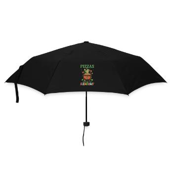 St. Patricks Day Pizzen sind besser als Regenbögen - Regenschirm (klein) - Schwarz - Vorne