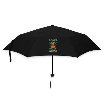 Books Are Better Than Rainbows St Patricks Day - Umbrella (small) - black - Front