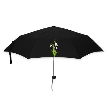 Les perce-neige comme de belles fleurs printanières - Parapluie standard - noir - Devant