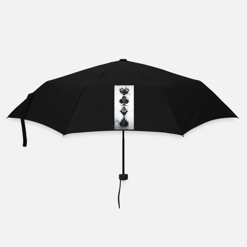 SkatDunkel - Regenschirm (klein) - Schwarz