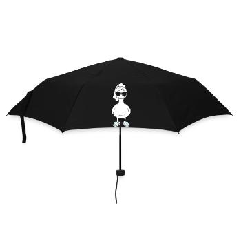 Sun duck with bath towel and slippers - Umbrella (small) - black - Front