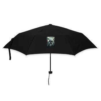 Futuristic AI creature of an alien planet - Umbrella (small) - black - Front
