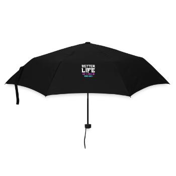t shirt 03 - Regenschirm (klein) - Schwarz - Vorne