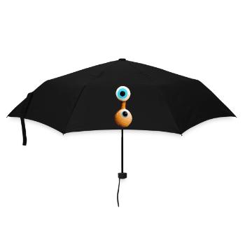 Augen Abstrakt übereinander - Regenschirm (klein) - Schwarz - Vorne