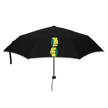 Dresden Germany City Skyline Font Colorful - Umbrella (small) - black - Front
