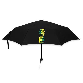 American Football Sport Font Colorful - Umbrella (small) - black - Front