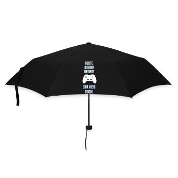 Gamen Gaming Gamer Videospiele Geschenkidee Lustig - Regenschirm (klein) - Schwarz - Vorne