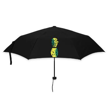 Göttingen Germany City Skyline Font Colorful - Umbrella (small) - black - Front