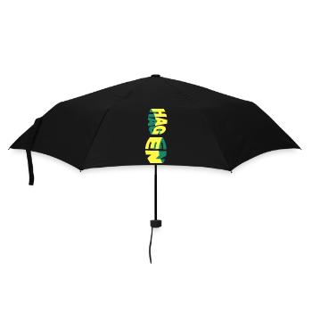 Hagen Germany City Skyline Font Colorful - Umbrella (small) - black - Front