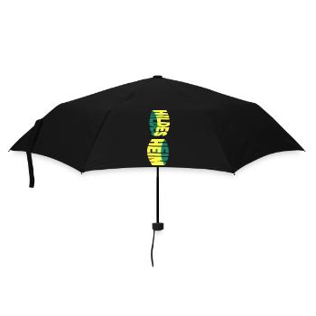 Hildesheim Germany City Skyline Font Colorful - Umbrella (small) - black - Front